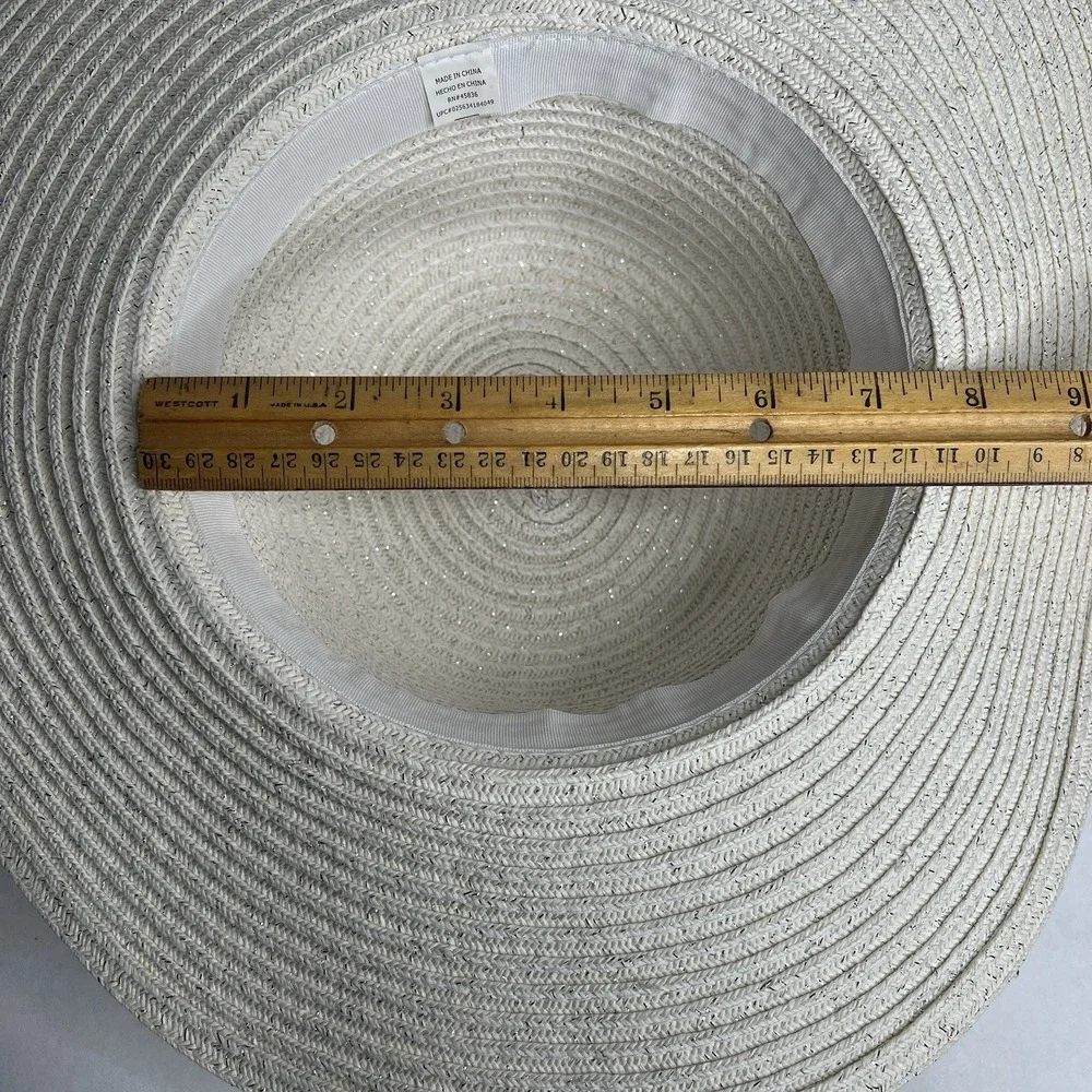 Floppy Hat Brim White Women Folding Summer‎ Beach Sun Straw Beach Hat